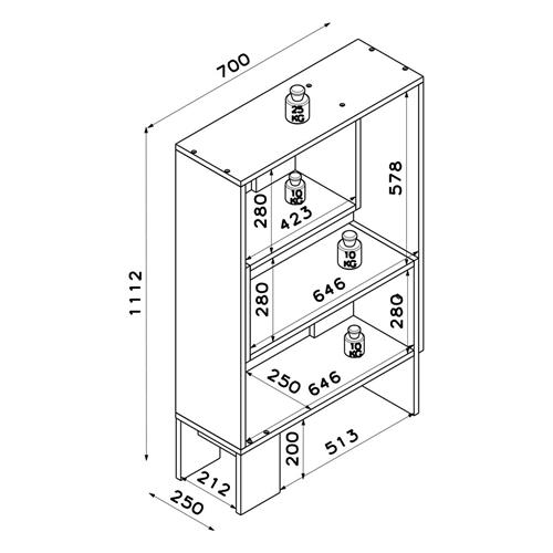 KEEVY Bookcase