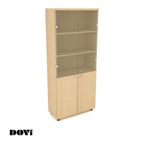 half glass door cabinets