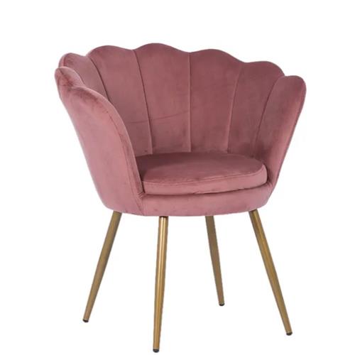 Luxury Modern accent chair - living room furniture - home furniture - armchair Metal base - velvet chair