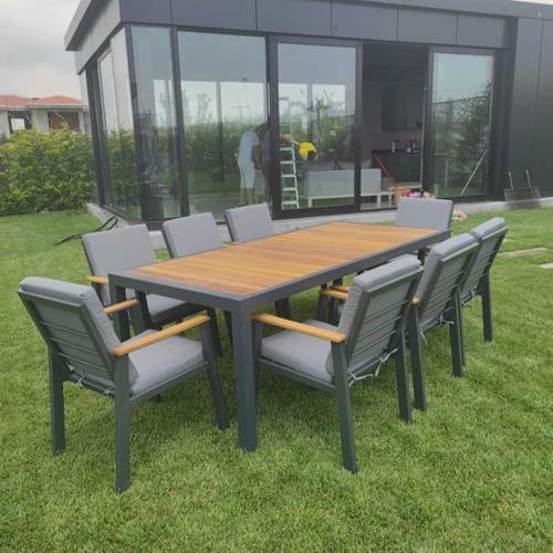 Alpecca Table Set Aluminum Garden Furniture