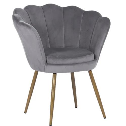 Luxury Modern accent chair - living room furniture - home furniture - armchair Metal base - velvet chair