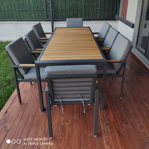 Alpecca Table Set Aluminum Garden Furniture