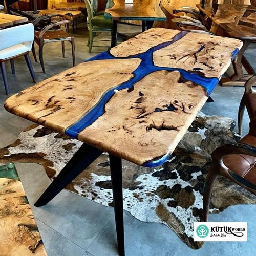 Epoxy Wooden Table-25