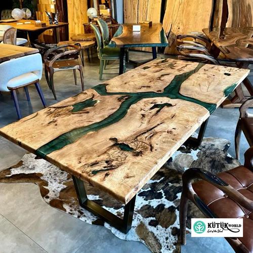 Epoxy Wooden Table-24